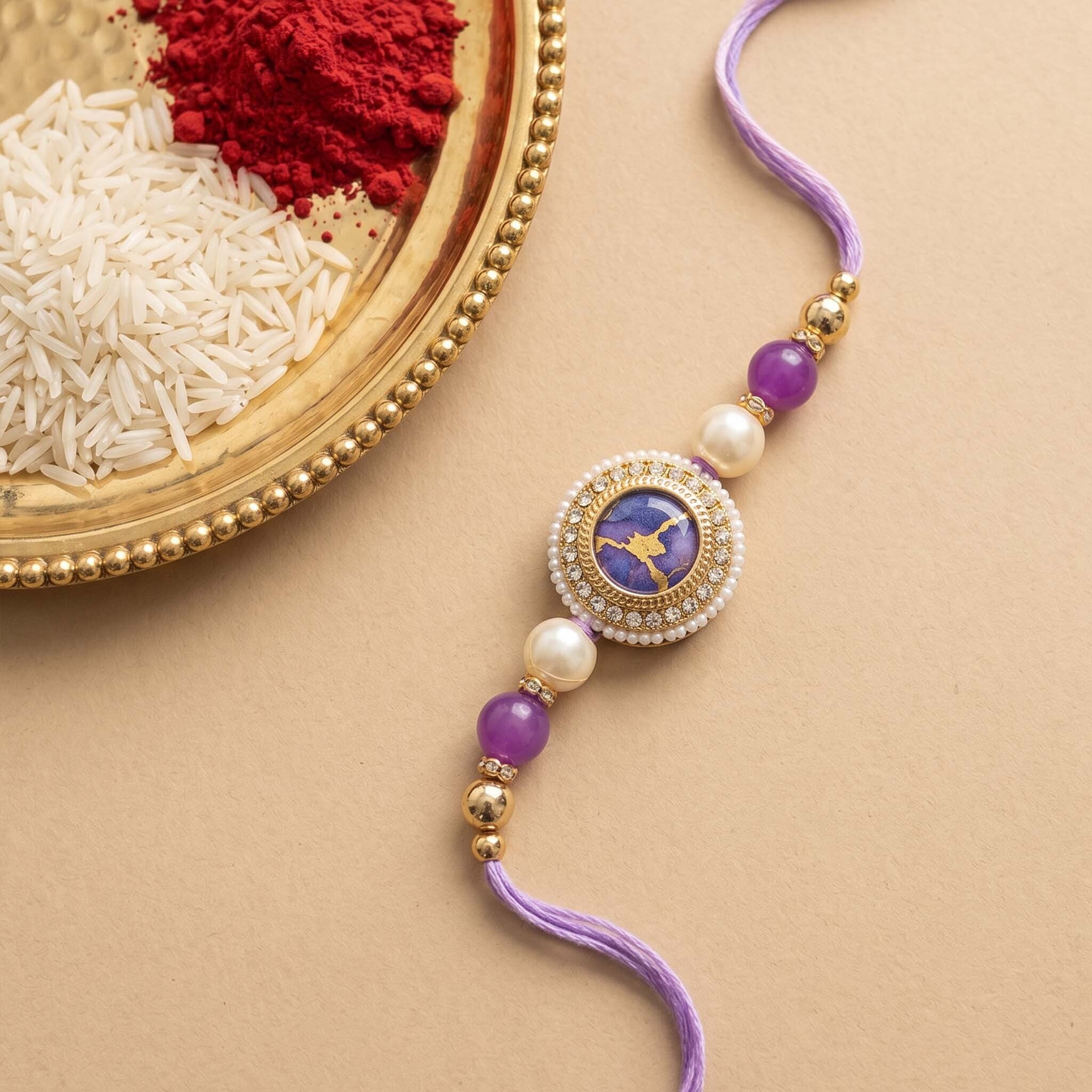 Meherza Rakhi Bracelet Set
