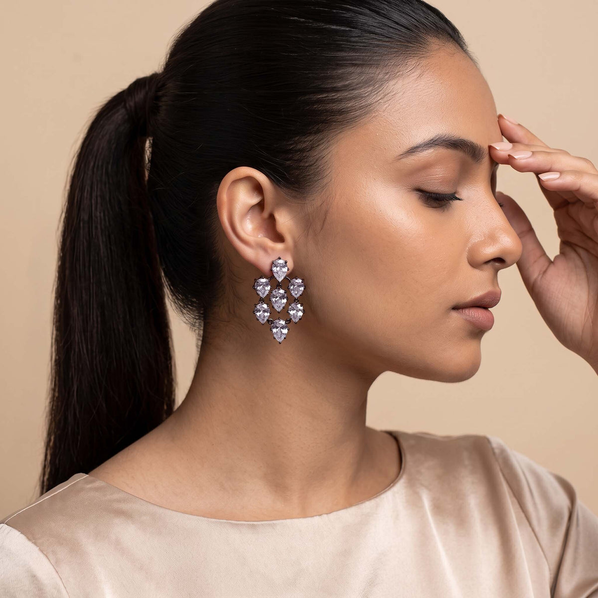 Raisa Statement Chandelier Earrings For Women
