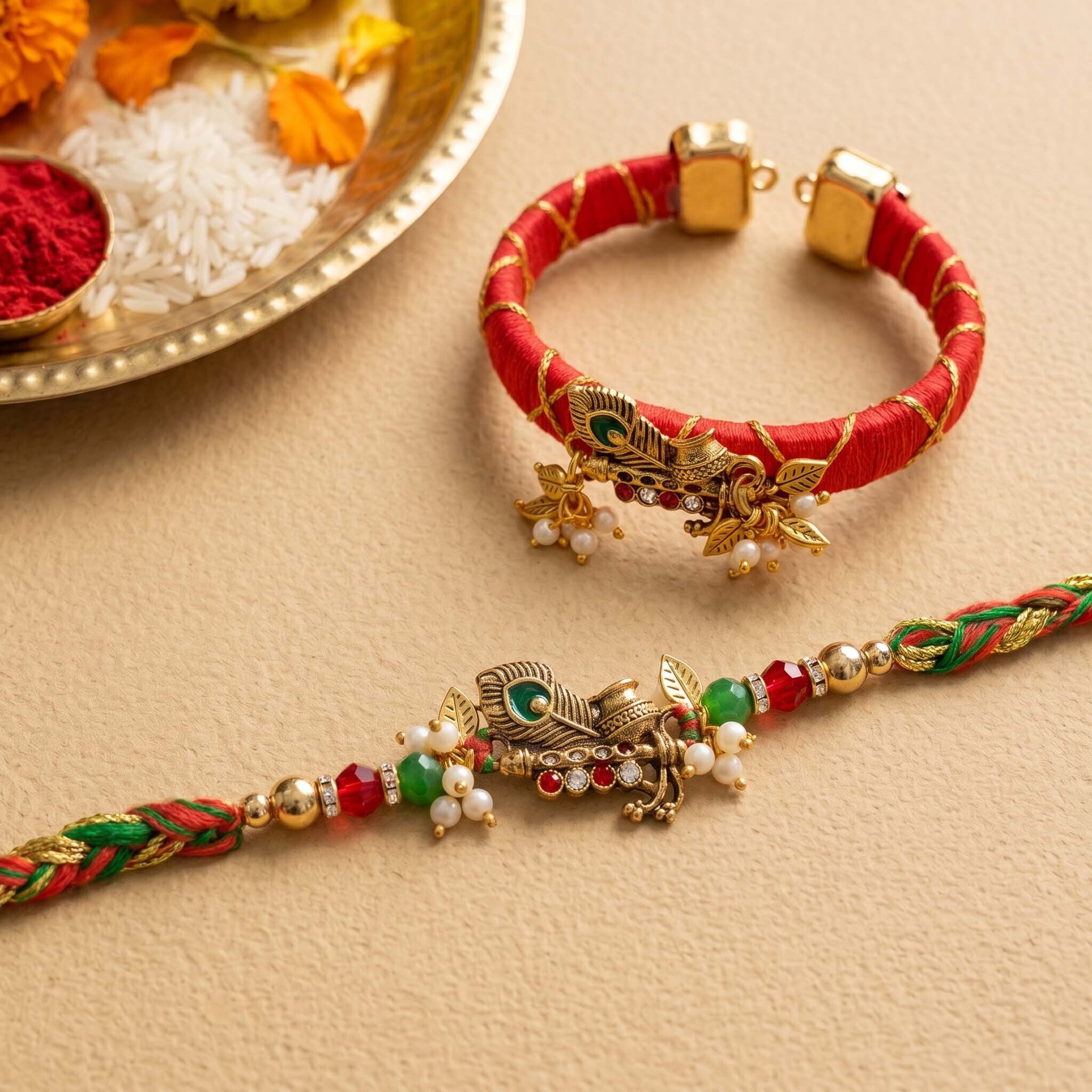 Aaravya Bandhan Rakhi Set