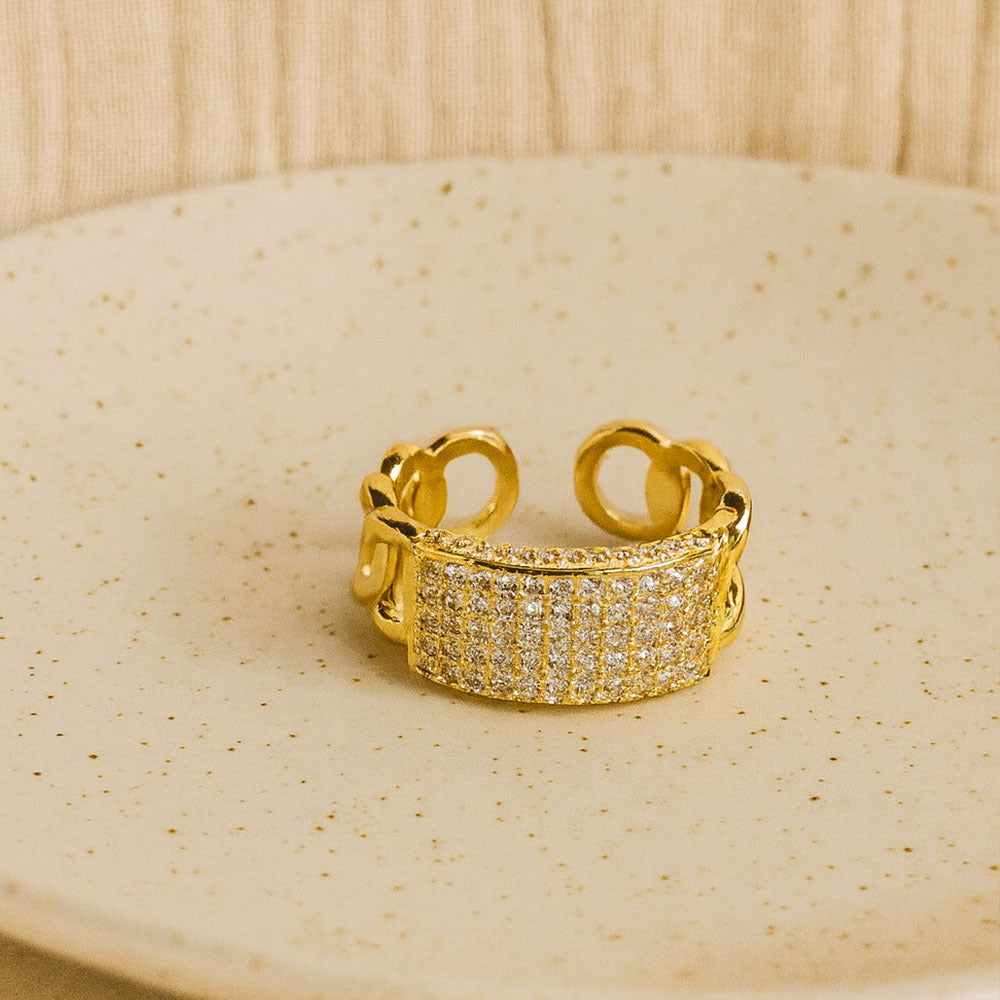 Rowena Gold Statement Ring for Women