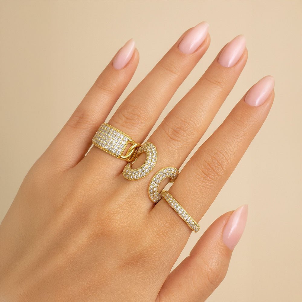 Valeria Zircon Ring Set for Women