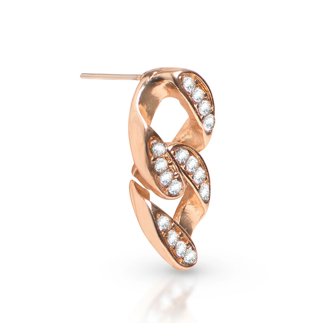 Oana Cuban Link Gold Earrings - Amalfa