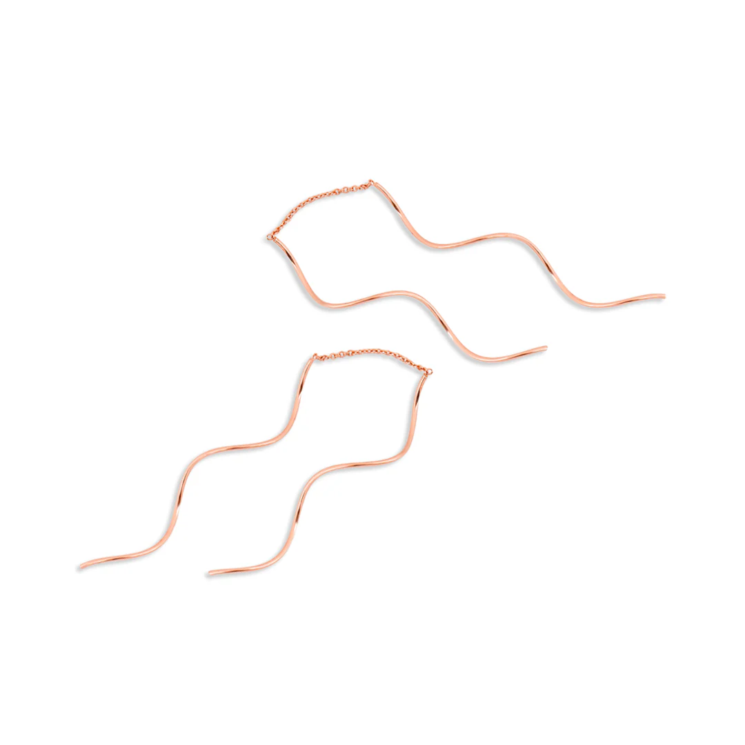rose gold earrings simple
