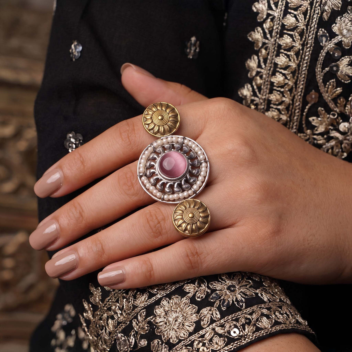 Zyvelle Rosette Statement Ring