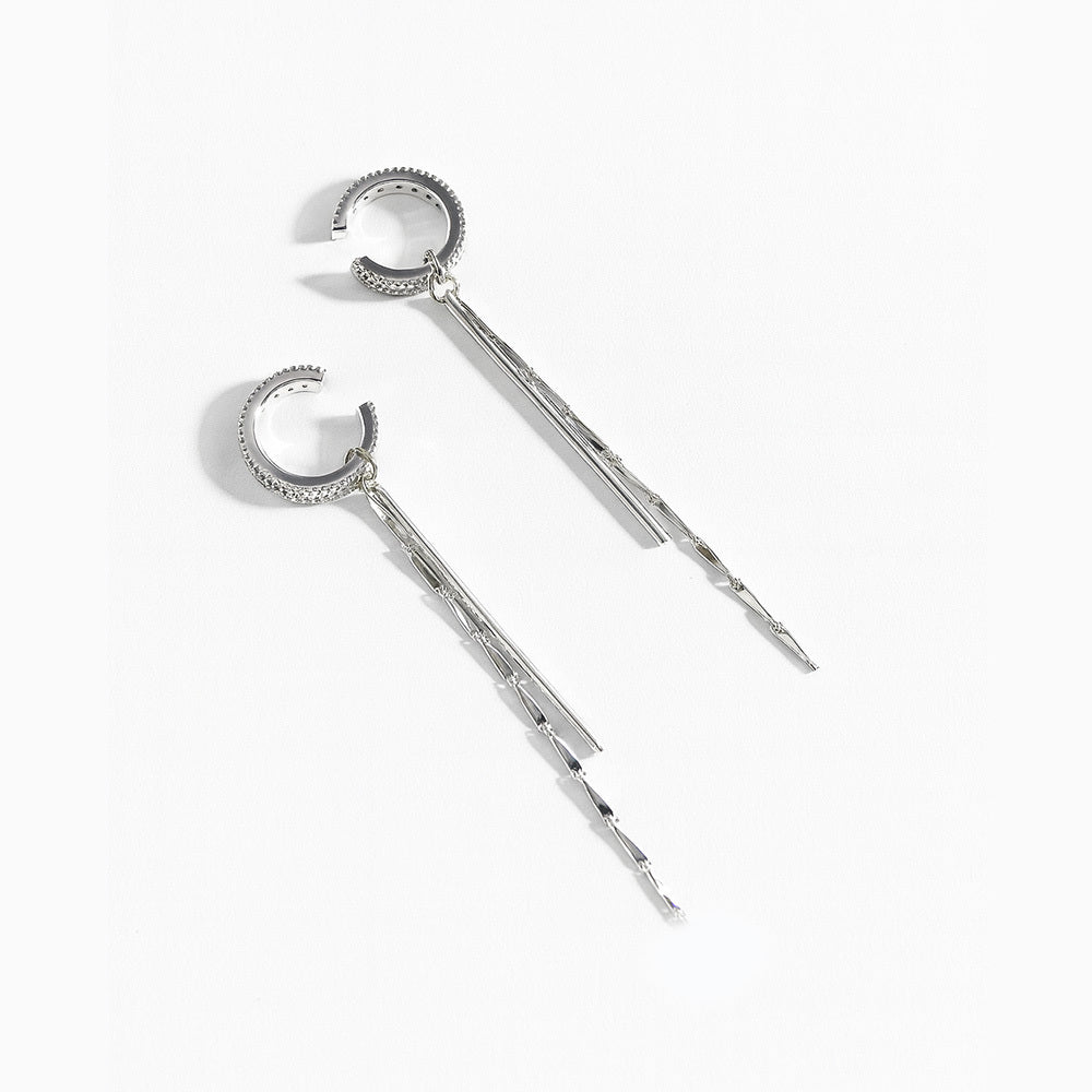 Crystal Drop Bar Earring for Women - Amalfa