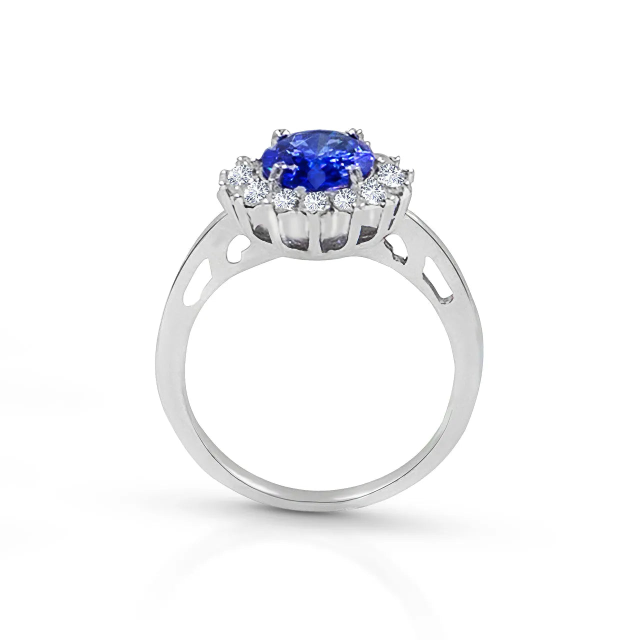 Diana 925 Silver Blue Sapphire Ring