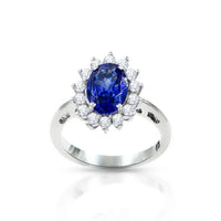 Thumbnail for Diana 925 Silver Blue Sapphire Ring