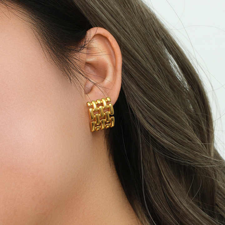 Jovi Bold Stud Earrings - Amalfa