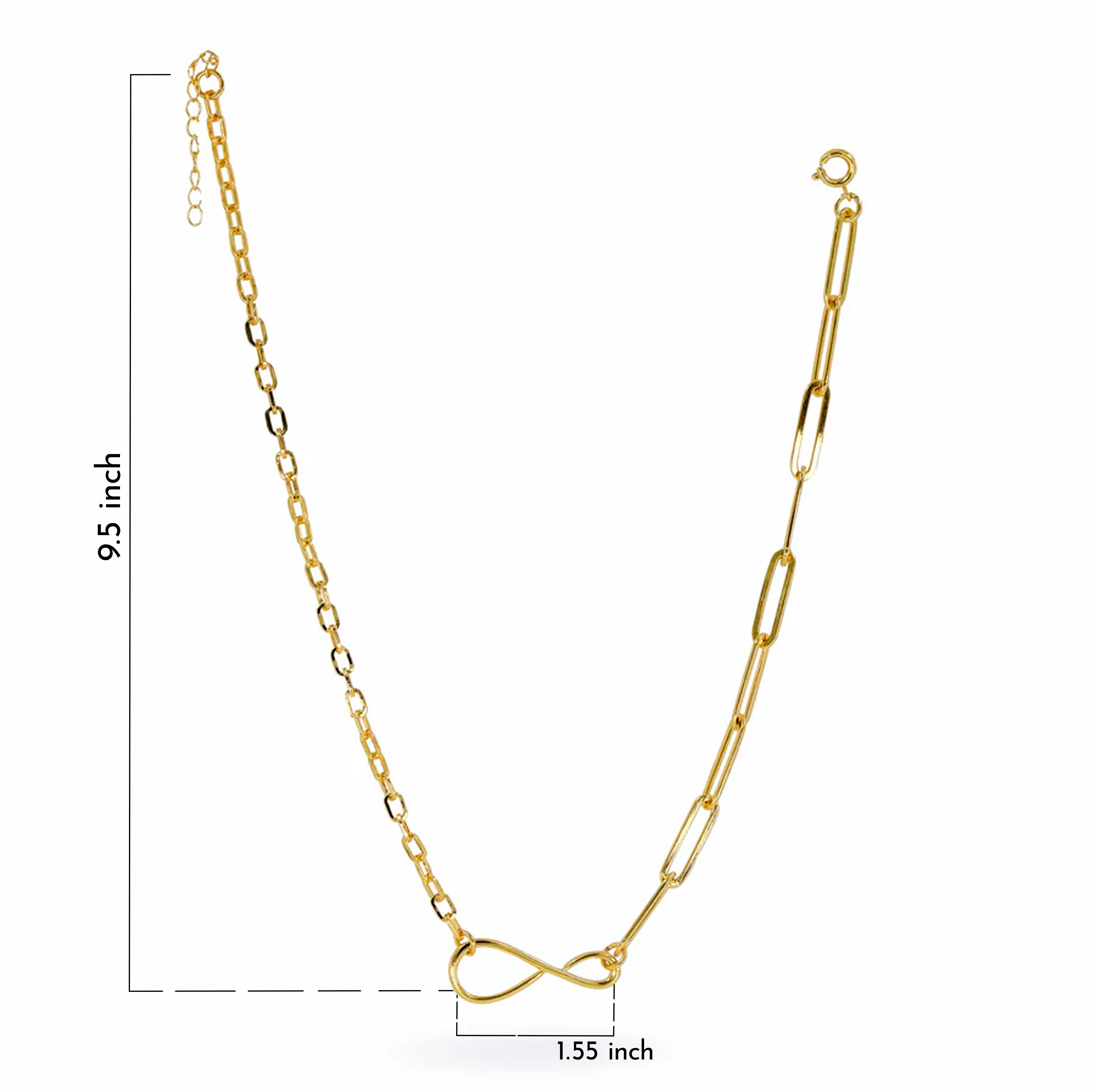 Nyssa Infinity Dual Chain Necklace for Women - Amalfa
