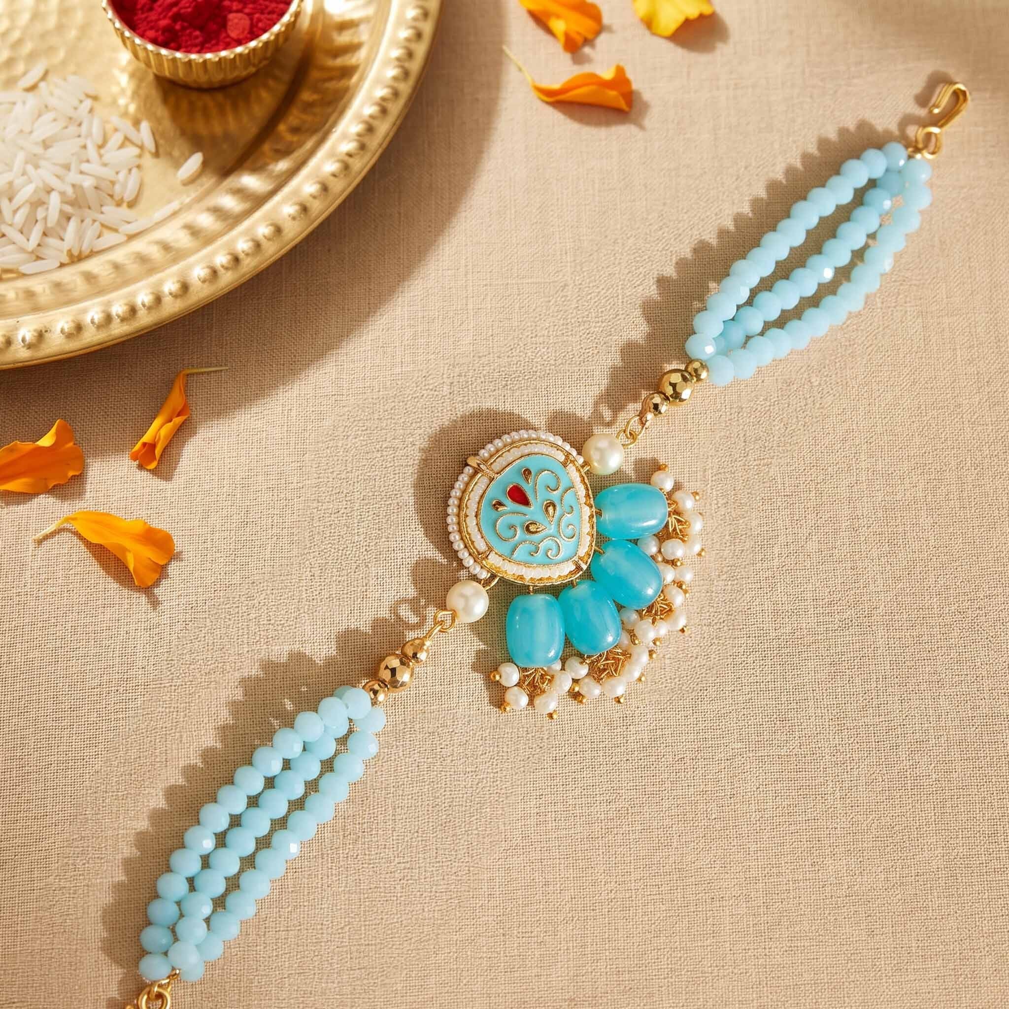 Neelanjali Rakhi Bracelet Set