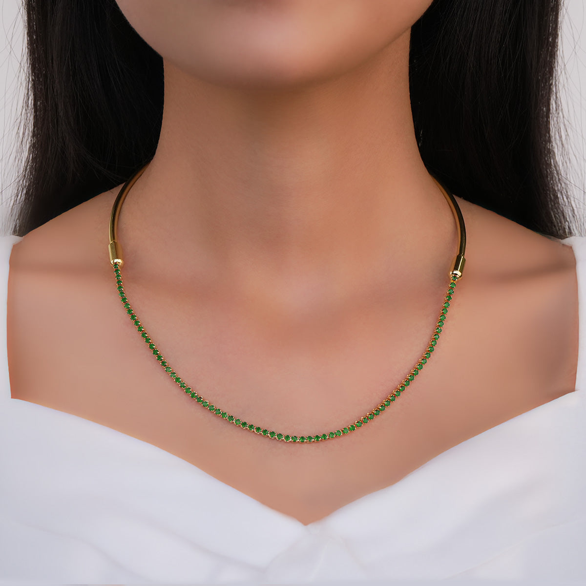 Sofia Crystal Choker Necklace For Women