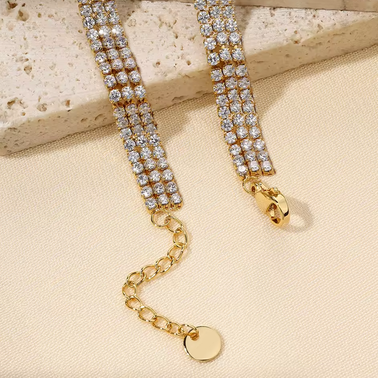 Clara Gold Zircon Tennis Bracelet for Women - Amalfa