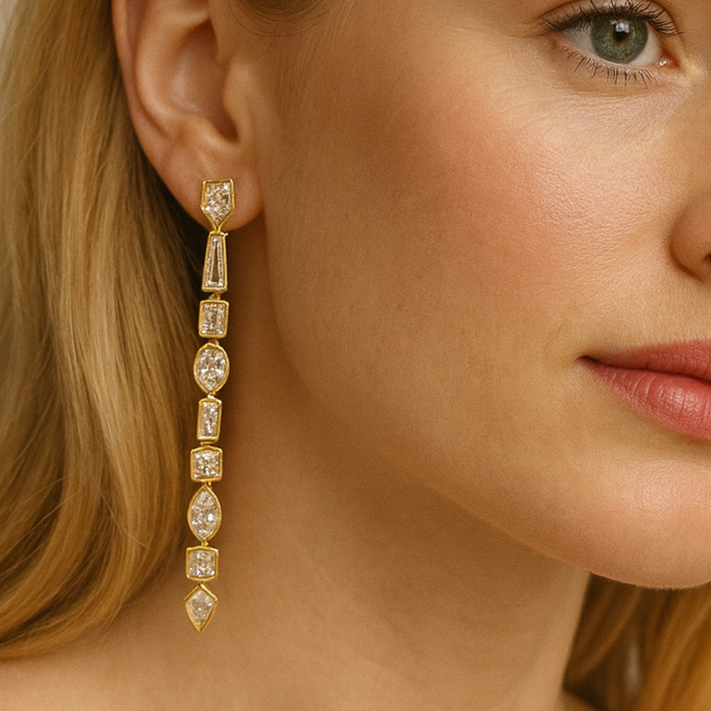 Sophie Geometric Earrings for Women - Amalfa