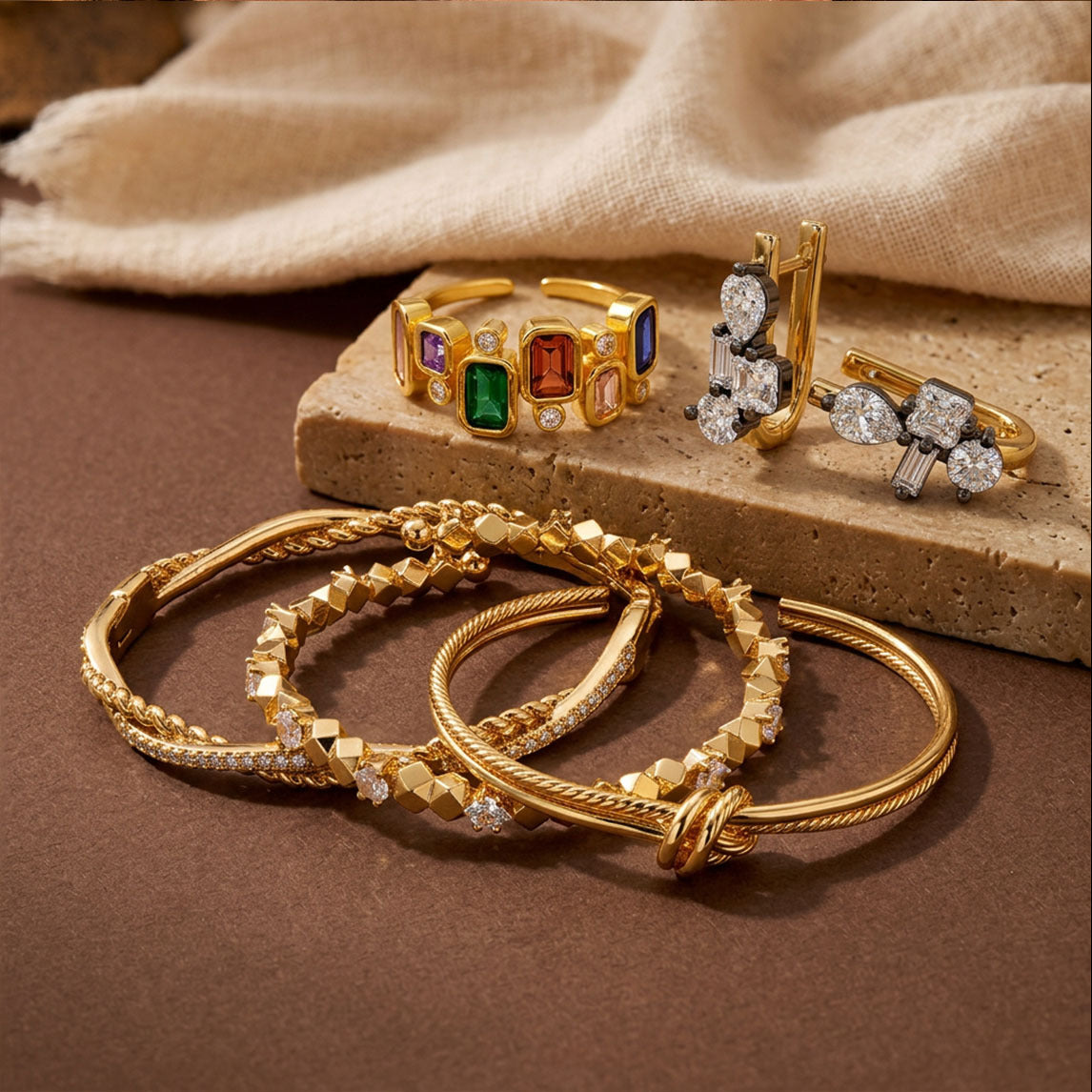 Vienna Crystal Statement Jewellery Set
