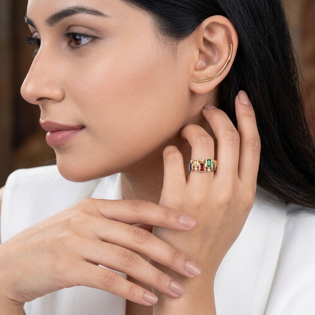 Thalia Prism Adjustable Ring