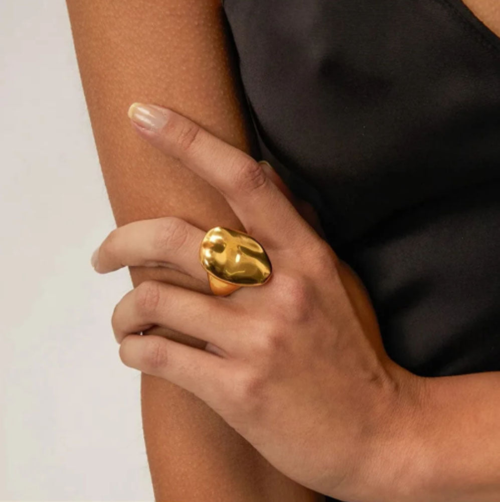 trending bold gold rings