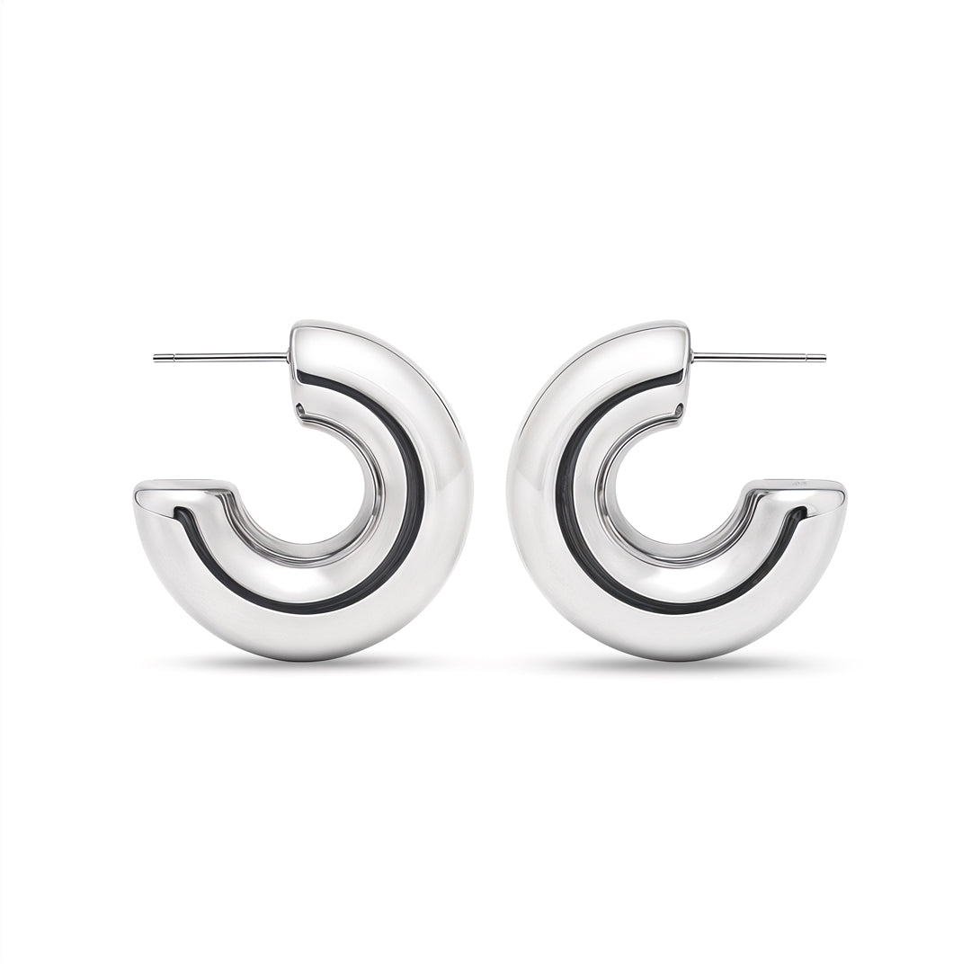 Matilda Halo Gold Hoop Earrings - Amalfa