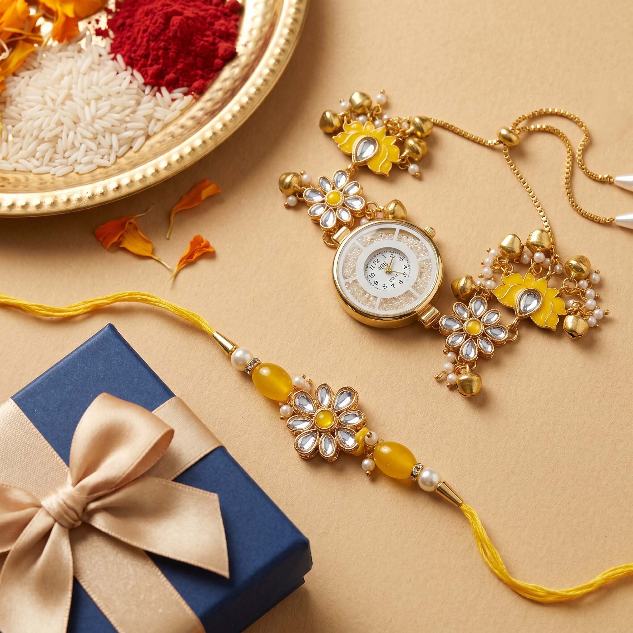 Soleil Rakhi Watch Set