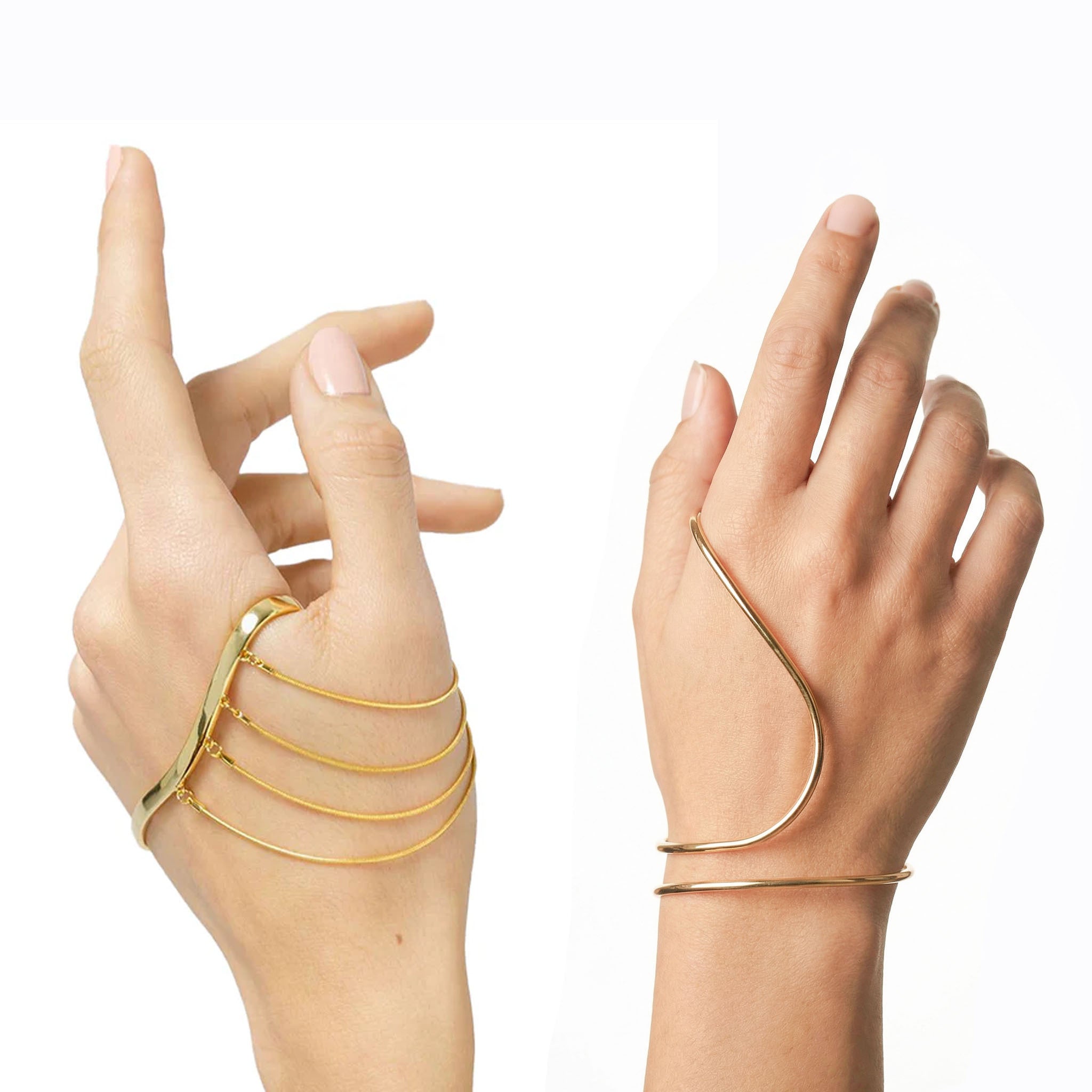 Zoya Wave Bangle Statement Bracelet