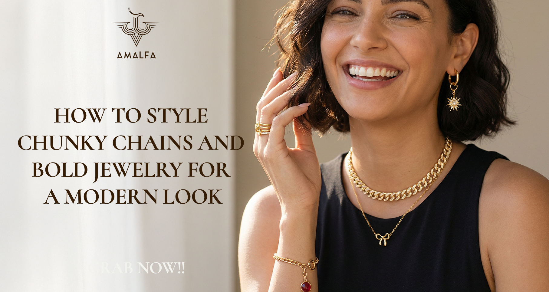 How to Style Chunky Chains and Bold Jewelry