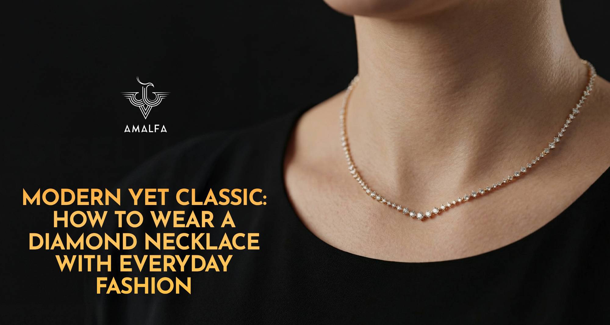 diamond necklace styling