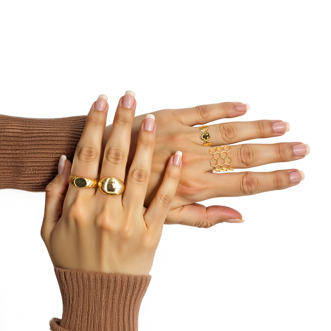 Joy Minimalist Gold Ring Stack