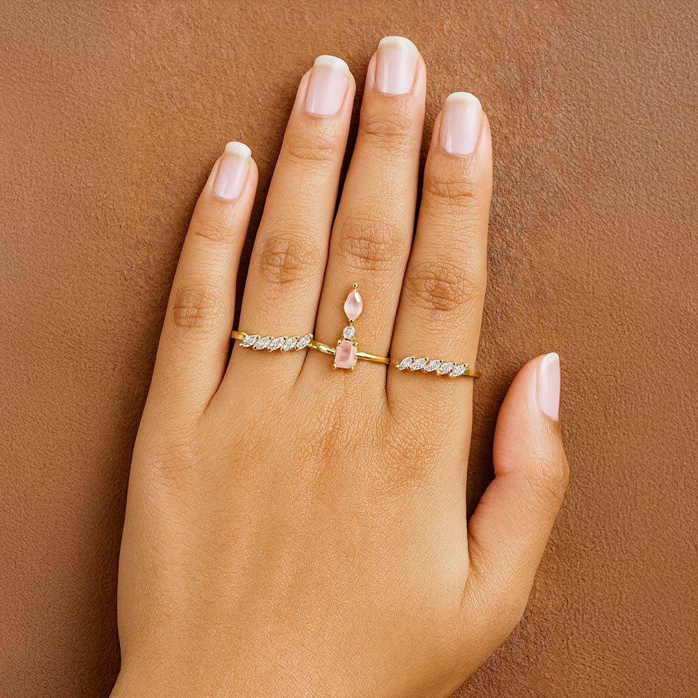 Nayra Triple Finger Statement Ring for Women
