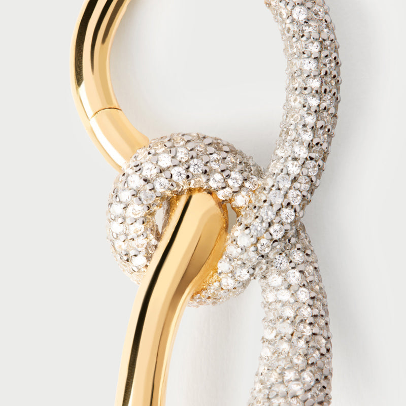 Sculptural Knot Drop Earrings For Women