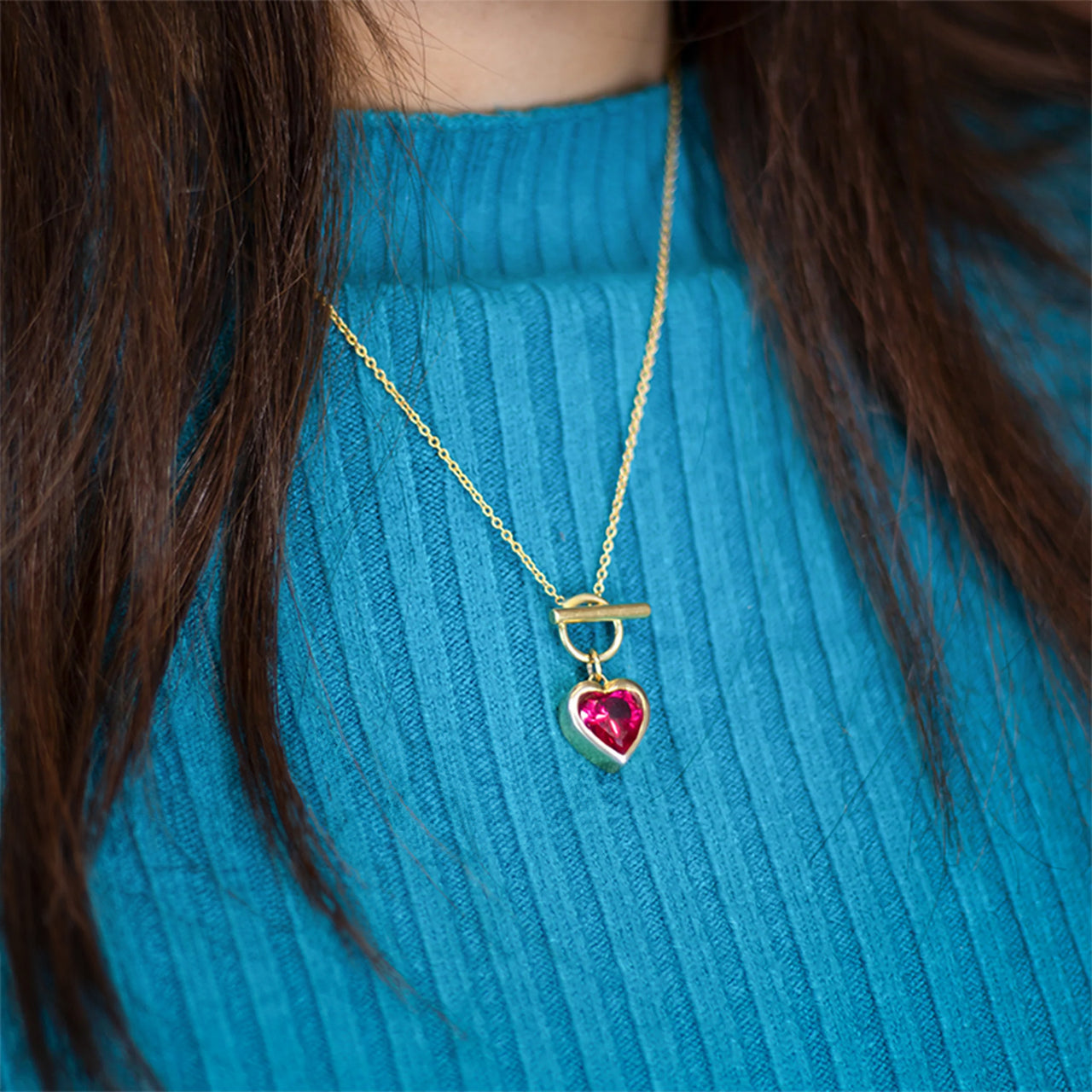 Lev Heart Valentine Necklace