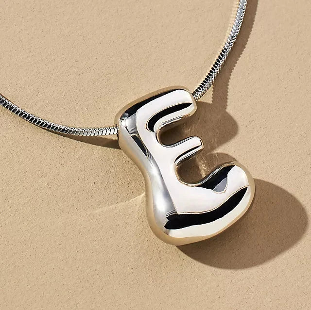 Hana Bubble Letter Necklace