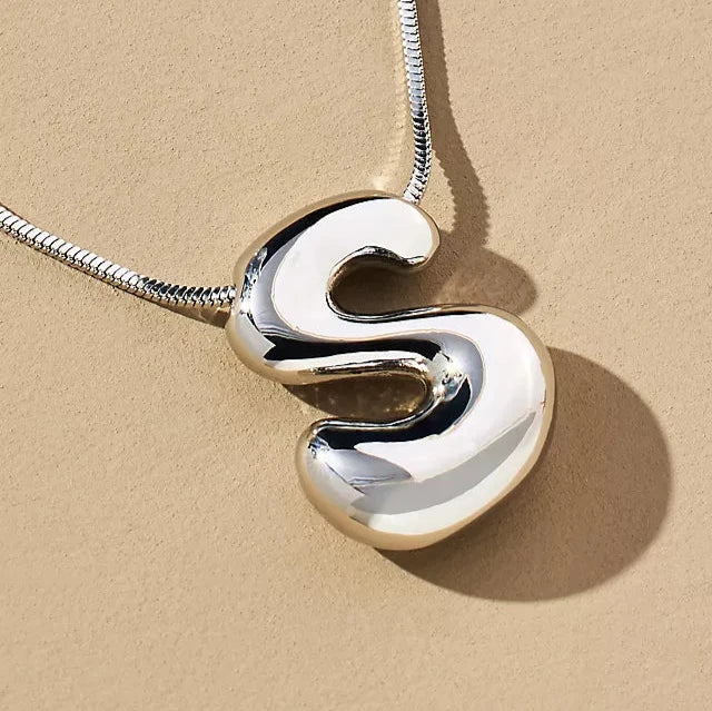 Hana Bubble Letter Necklace