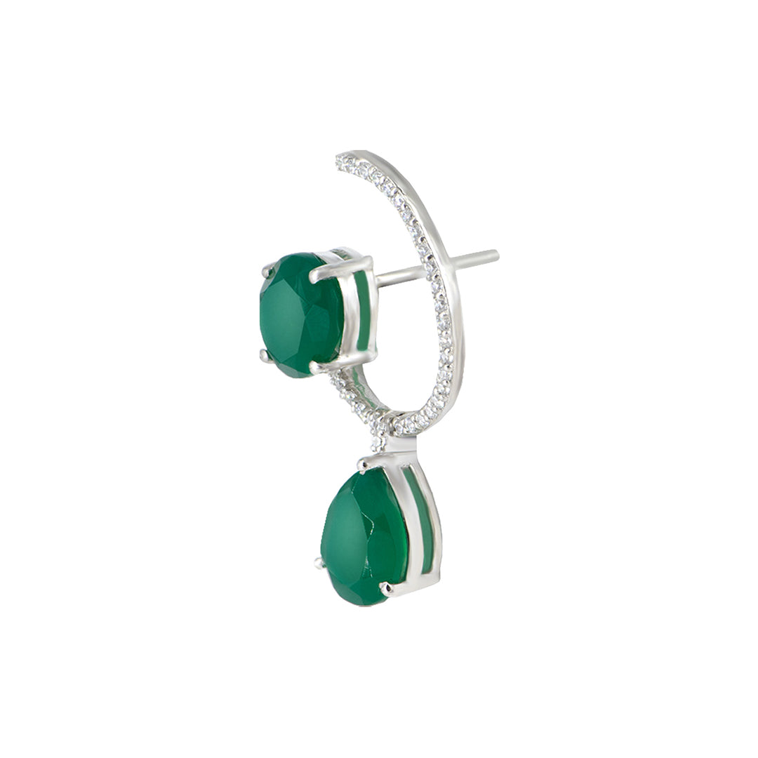 Onyx 925 Sterling Silver Gemstone Drops - Amalfa