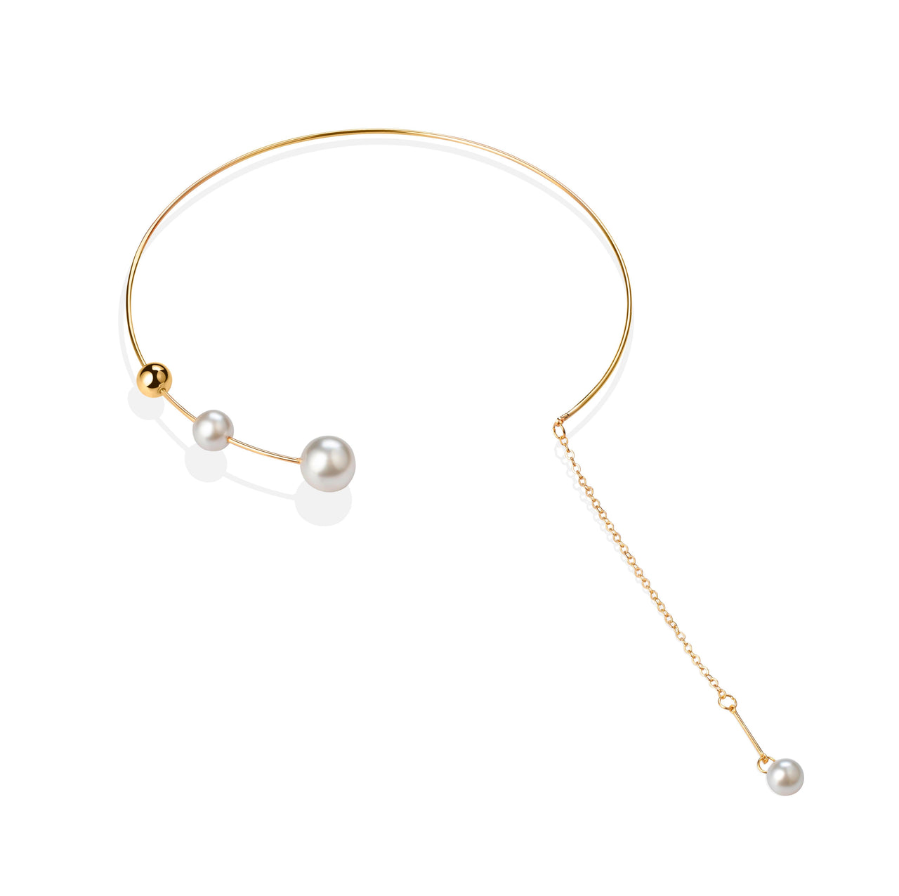 Emma Luxury Gold Pearl Necklace
