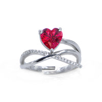 Thumbnail for ring for women, heart ring,