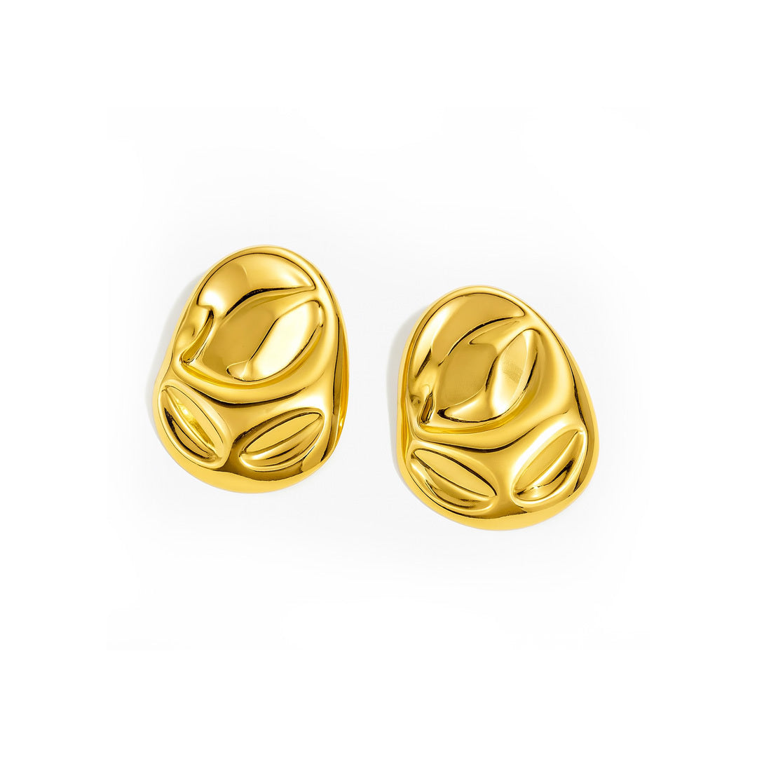 Gold-Plated Statement Studs  Earrings for women