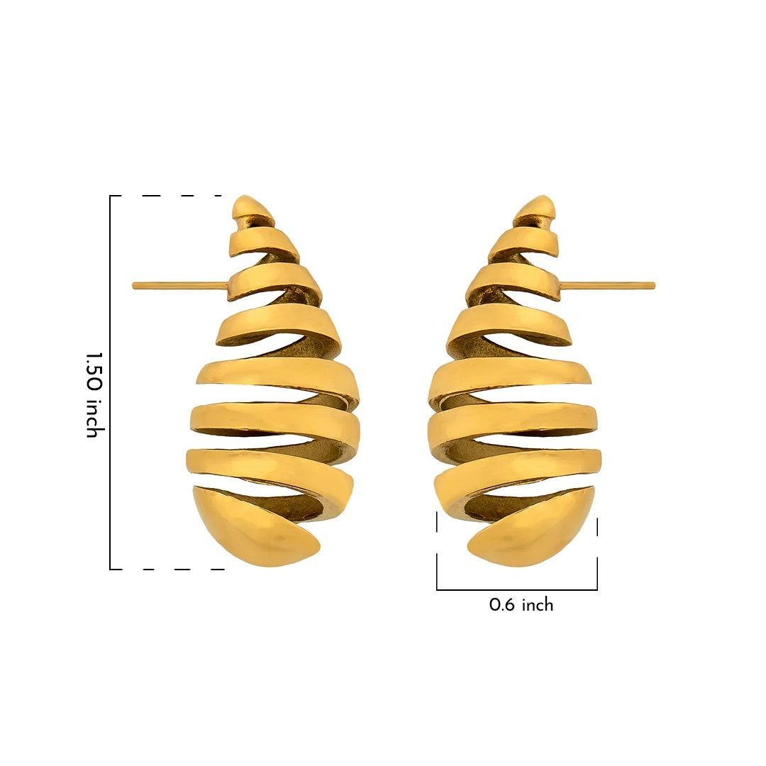 Evie Twisted Hoop Earrings - Amalfa