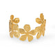 Olivia’s Floral 18k Gold Cuff Bracelet
