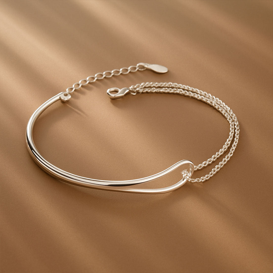 Elina Double Chain Loop Bracelet - Amalfa