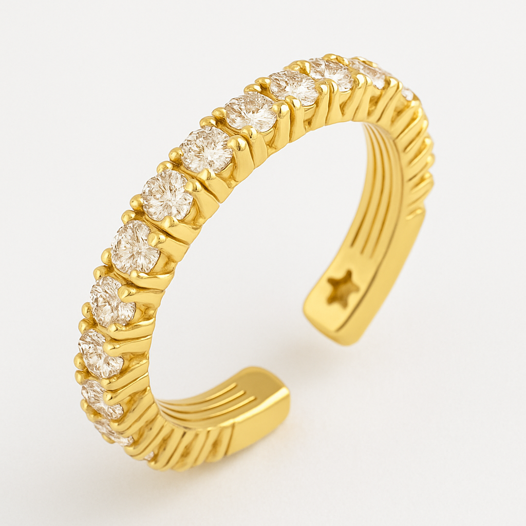 Zirconia Ring and Bracelet Set for Women