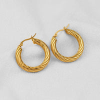 Thumbnail for Cleo Twist Hoops Earrings  For Women