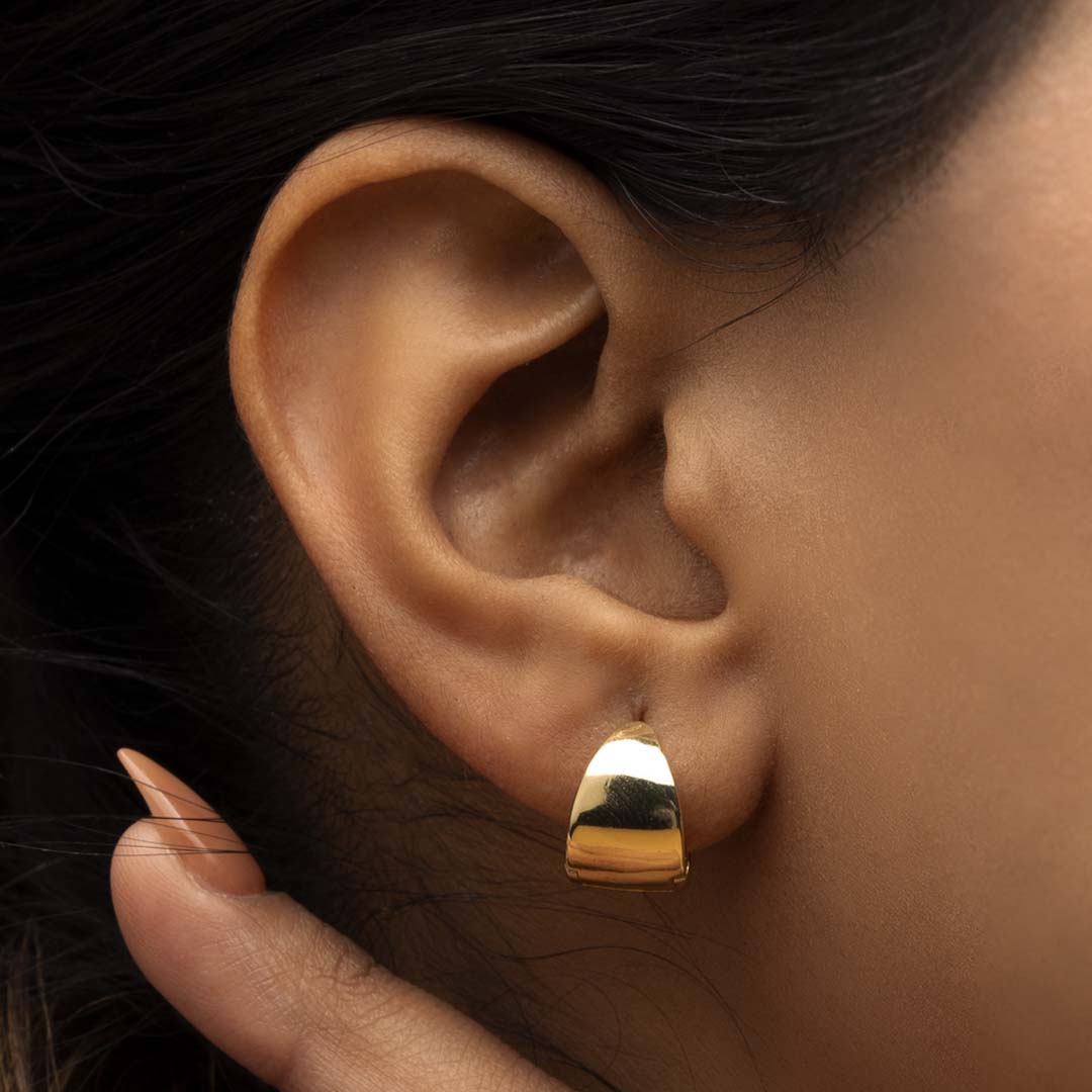 Classic Dome Huggie Earrings