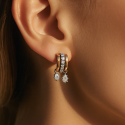 Chic Crystal Hoops for Women