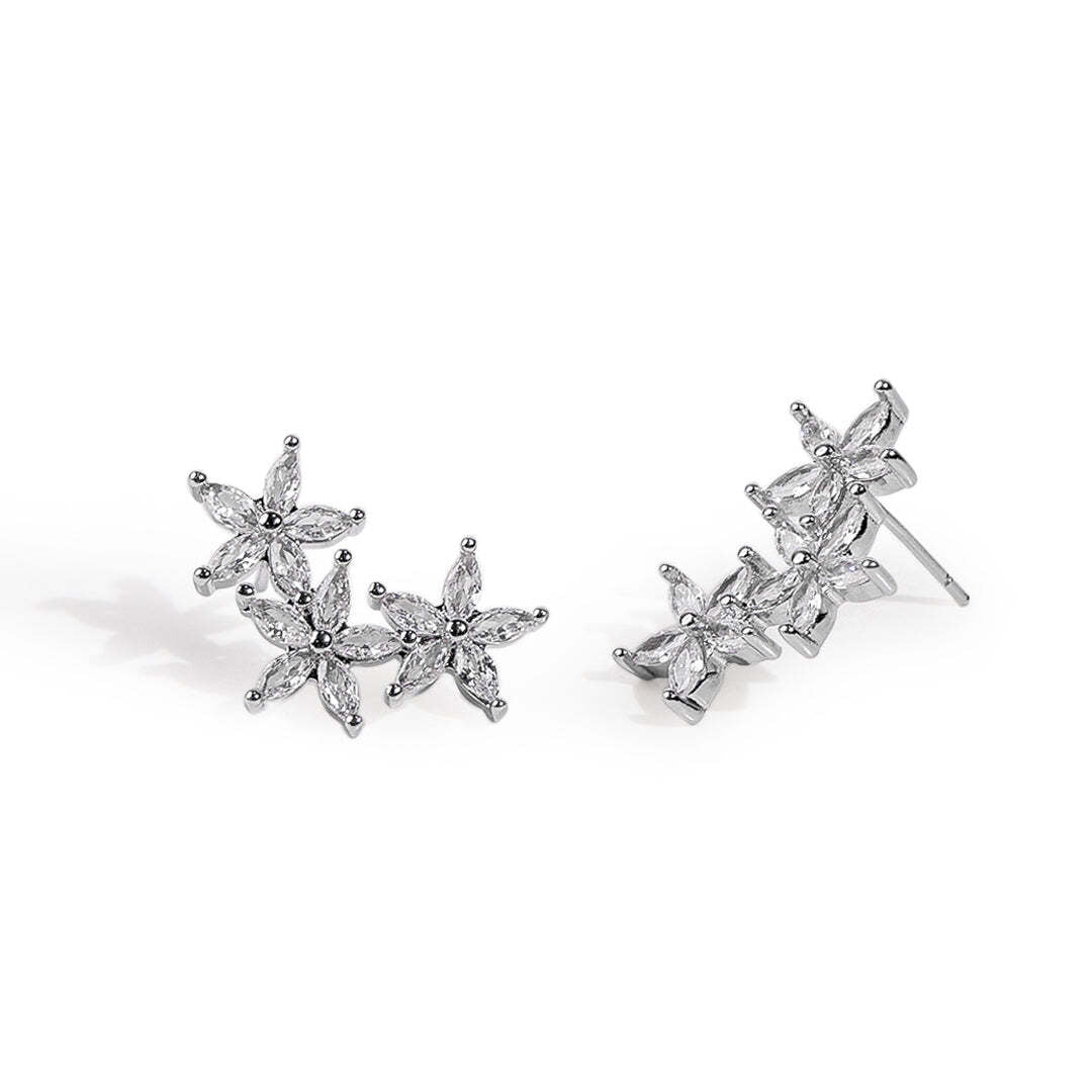 Camila Elegant Bloom Stud Earrings