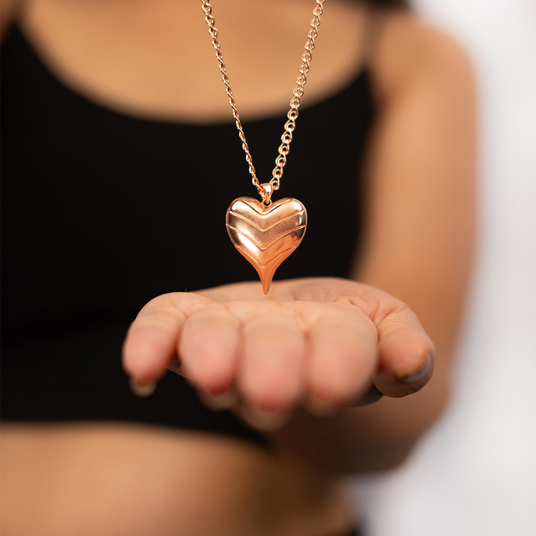 Heart Leaf Pendant Necklace
