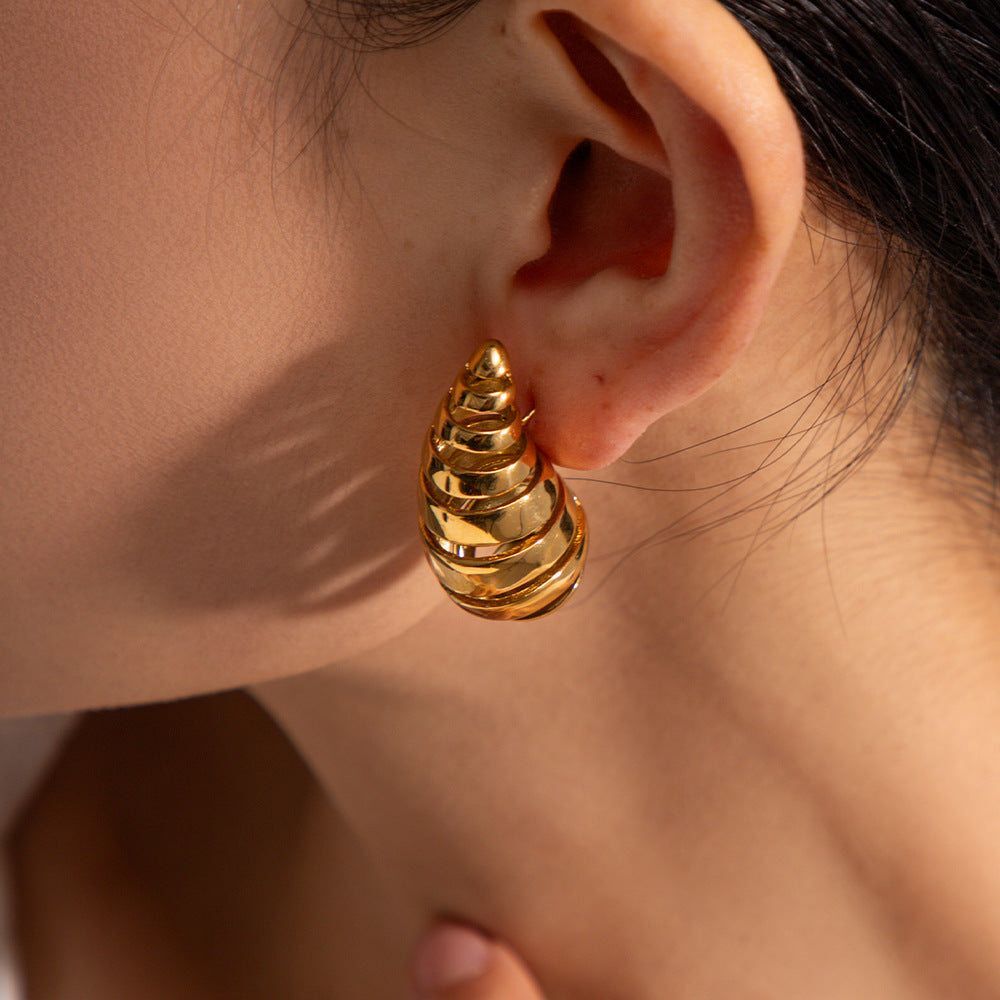 Gold Hoop Earrings 