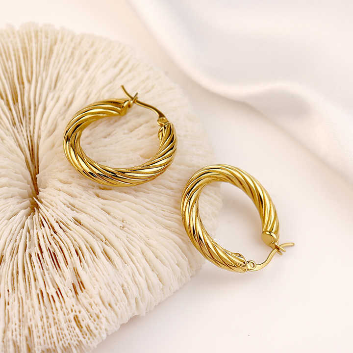 Cleo Twist Hoops Earrings  For Women
Fashion jewellery