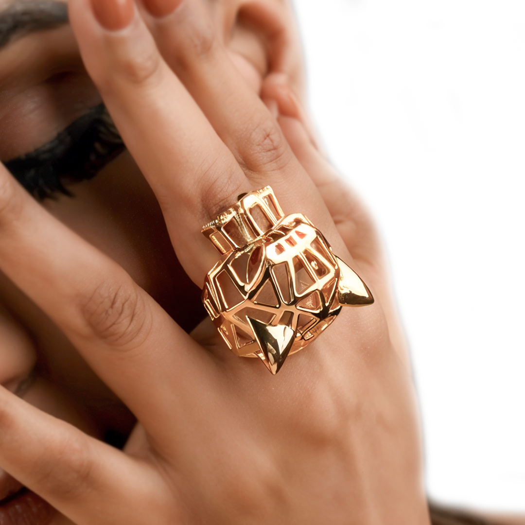 Gold Panther Ring for Women
