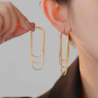 Thumbnail for Gold chain earring for women