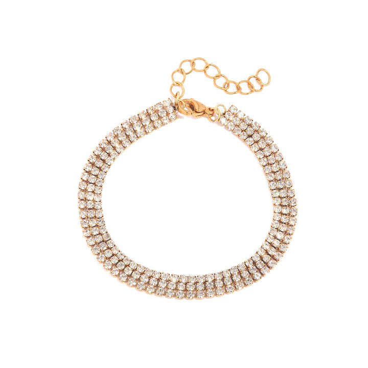 Clara Gold Zircon Tennis Bracelet for Women
