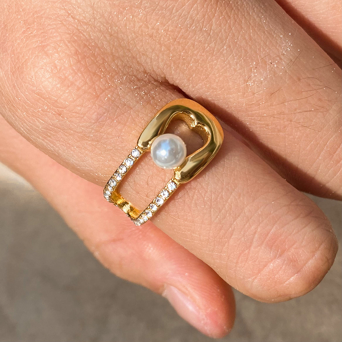 Tova Pearl  Double Band Ring